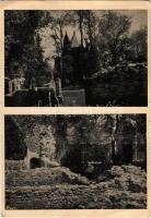 1944 Budapest XIII. Margitsziget, Szentmargitszigeti romok, templomromok, zárdaromok, balról a sekrestye. Credo kiadása (EK)