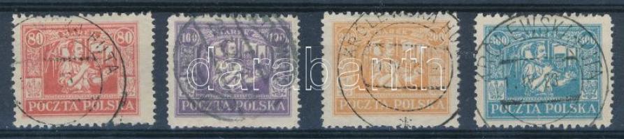 Lengyel népszavazási területek 1923 Mi 17-20 (Mi EUR 160,-)