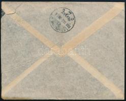 1908 Ajánlott expressz levél Turul 3 x 10f + 35f bérmentesítéssel, "GARABONCZ" - "SZO...