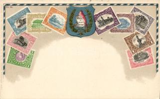Set of stamps from Guatemala litho