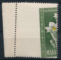 1950 Virág I. 40f bélyeg nagyon látványosan elfogazva