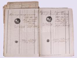 1866-1941 Telkibánya község kataszteri felmérésének iratai. 1866-aos kézzel rajzolt térkép. A szánta...