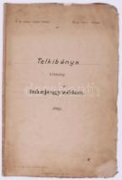 1866-1941 Telkibánya község kataszteri felmérésének iratai. 1866-aos kézzel rajzolt térkép. A szánta...