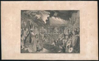 cca 1865 Die Sündfluth, metszet, 11×14 cm