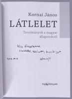 Kornai János: Látlelet. Tanulmányok a magyar állapotokról. DEDIKÁLT! [Bp.], 2017, HVG. Kiadói papírk...