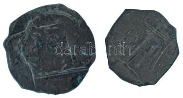 Ausztria 1200 k. Bécsi fillér Ag (2x), (0,28g ; 0,72g) T:VF patina
Austria cca 1200. (Friesach) Pfe...