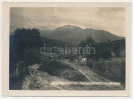Máramaros, Maramures; Blick auf den Vrf. Pietrosu von Norden / kilátás a Nagy-Pietrosz csúcsra / view of the mountains, road. photo (12 cm x 8,9 cm) (non PC) (EK)