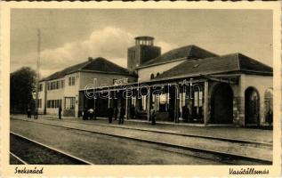 Szekszárd, vasútállomás. Lugosi Béla kiadása