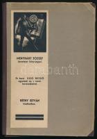 1937 Menyhárt József fametszet könyvjegyei. Dr. berei Soó Rezső egyetemi ny. r. tanár bevezetésével. A kiadó, Réthy István által DEDIKÁLT példány! [Bp.,1937,]Réthy István, (Debrecen, Lehotai Pál-ny.), 4 p.+36 t. Ez a mű megjelent 200 számozott példányban. Az 1-25. szám 15 rézkarc és 36 fametszetű könyvjegyeket, 26-200. szám 36 fametszetet tartalmaz. Számozott (120./200) példány. Kiadói félvászon mappában, kissé kopott borítóval,.