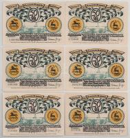 Német Birodalom / Weimar Köztársaság / Rossla 1921. 50pf (6xklf hátlap) T:AU-XF
German Empire / Wei...