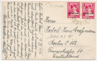 1930 Keresztényfalva, Neustadt bei Kronstadt, Cristian; látkép / general view. Atelier Helios M. Geb...