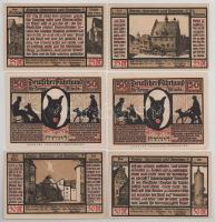 Német Birodalom / Weimar Köztársaság / Pößneck 1921. 25pf (2xklf) + 50pf (4xklf) T:AU-XF
German Emp...