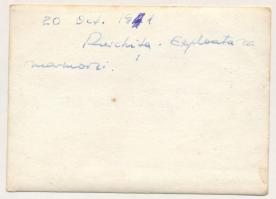 Ruszkica, Ruschita, Rusca Montana; Exploatarea marmurei / márvány bányászat / marble quarry. photo (...