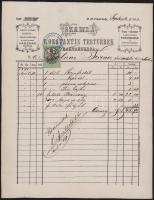 1873-1933 Fejléces számlák (Halász L. Pál, Kiss Adolf, Konstantin Testvérek)