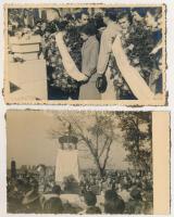 1955 Palánka, Bácspalánka, Backa Palanka - 38 db MODERN fotó képeslap, hátoldalán ragasztónyommal: H...