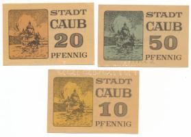 Németország / Weimari Köztársaság / Caub 1920 k. 10pf + 20pf + 50pf T:AU-XF
Germany / Weimar Republ...