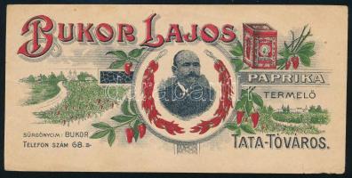 Tata-Tóváros, Bukor Lajos paprika számolócédula