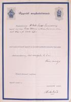 1938-1947 26 db különféle ügyvédi meghatalmazás illetékbélyegekkel