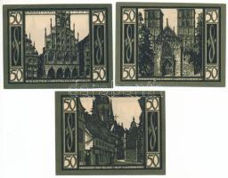 Németország / Weimari Köztársaság / Münster 1921. 50pf (3xklf hátlap) T:AU-XF
Germany / Weimar Repu...