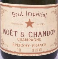 cca 1970-1980 Moët &amp; Chandon Brut Impérial Champagne, "Import Ditta Claretta &amp; ...