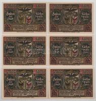 Német Birodalom / Weimari Köztársaság / Fürstenwalde 1921. 20pf (6db, 3xklf) T:AU-XF Germany /Weimar Republic / Fürstenwalde 1921. 20 Pfennig (6db, 3xdiff) C:AU-XF