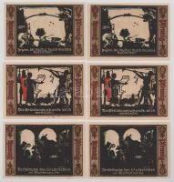 Német Birodalom / Weimari Köztársaság / Fürstenwalde 1921. 20pf (6db, 3xklf) T:AU-XF
Germany /Weima...