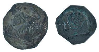 Ausztria 1200 k. Bécsi fillér Ag (2x), (0,72g ; 0,51g) T:VF patina
Austria cca 1200. (Friesach) Pfe...