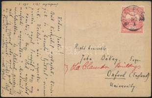 1912 ifj. Ábrányi Emil (1850-1920) költő, műfordító, újságíró autográf képeslapja, testvére, Ábrányi...