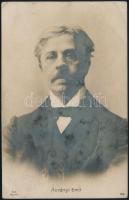 1912 ifj. Ábrányi Emil (1850-1920) költő, műfordító, újságíró autográf képeslapja, testvére, Ábrányi...