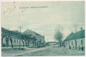 1909 Boksánbánya, Németbogsán, Deutsch-Bogsan, Bocsa Montana; utca / street view (EK)