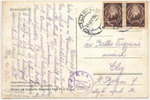 Homoród-fürdő, Baile Homorod; Úti részlet, lovaskocsi / road, horse-drawn carriage (EB)