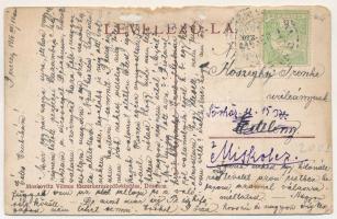 1916 Désakna, Ocna Dejului; Fő utca, Moskovitz Vilmos üzlete és saját kiadása / main street, publish...