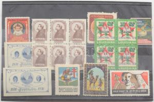 Vegyes karácsonyi levélzáró összeállítás stecklapon