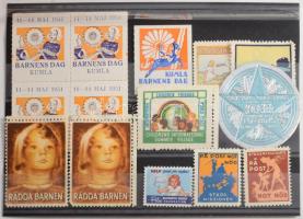 Vegyes karácsonyi levélzáró összeállítás stecklapon