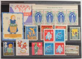 Vegyes karácsonyi levélzáró összeállítás stecklapon