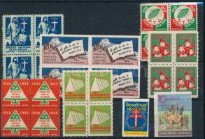 Vegyes karácsonyi levélzáró összeállítás stecklapon