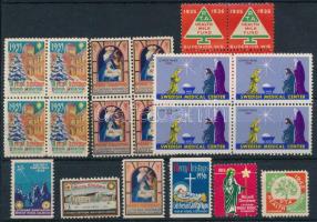 Vegyes karácsonyi levélzáró összeállítás stecklapon