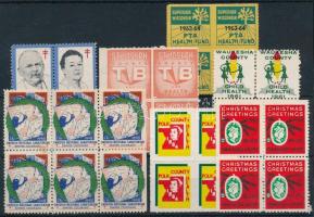 Vegyes karácsonyi levélzáró összeállítás stecklapon