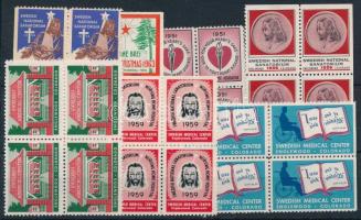 Vegyes karácsonyi levélzáró összeállítás stecklapon