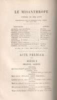Moliére, [Poquelin, Jean-Baptiste]: 
Oeuvres completes. La seule complete en 2 volumes. Ornée de 10...