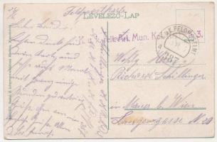 Maroshévíz, Toplita; Fő tér, üzletek. Szabó F. kiadása / main square, shops + "K.u.k. Feldposta...