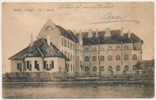 1916 Brád, polgári fiúiskola. Roth György kiadása / boys' school (szakadás / tear)