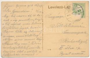 1916 Brád, polgári fiúiskola. Roth György kiadása / boys' school (szakadás / tear)