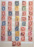 Ausztria 1850-1867 több mint 300 bélyeg és kivágás, valamint több száz későbbi bélyeg és kivágás 14 ...