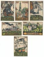 Német Birodalom / Weimari Köztársaság / Altona 1921. 20pf-80pf (6xklf) T:AU German Empire / Weimar Republic / Altona 1921. 20 Pfennig - 80 Pfennig (6xdiff) C:AU