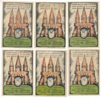 Német Birodalom / Weimari Köztársaság / Altona 1921. 20pf-80pf (6xklf) T:AU
German Empire / Weimar ...