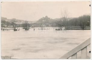 1932 Segesvár, Schässburg, Sighisoara; árvíz / flood. Atelier H. Fr. Lurtz photo (EM)