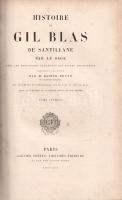 Le Sage, [Alain René]: Histoire de Gil Blas de Santillane par La Sage. Avec les principales remarque...