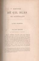 Le Sage, [Alain René]: Histoire de Gil Blas de Santillane par La Sage. Avec les principales remarque...