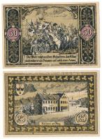Német Birodalom / Weimari Köztársaság / Hohenfriedberg 1920 k. 25pf + 50pf T:AU
German Empire / Wei...